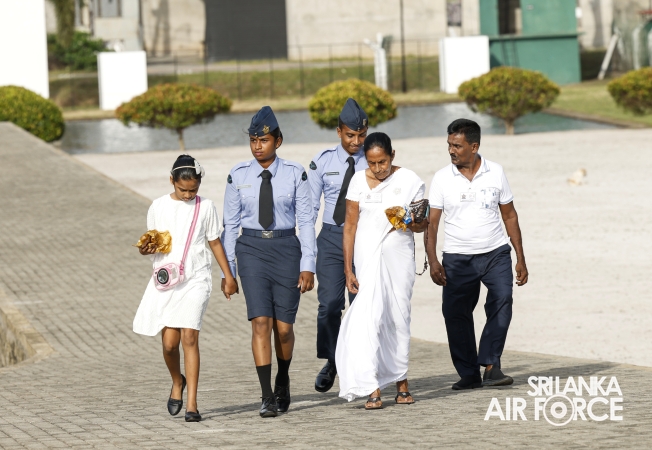 SLAF FALLEN WAR HEROES HONOURED AT THE WAR HEROES MONUMENT SLAF TRADE TRAINING SCHOOL, EKALA